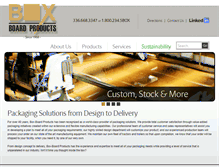 Tablet Screenshot of boxboardproducts.com